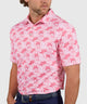 Westport Lifestyle Short Sleeve Performance 'Palm' Print Polo Knit Shirt
