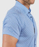Westport Lifestyle Diamond Print Short Sleeve Performance Sport Shirt