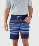 Westport Lifestyle Saybrook Half Elastic Stripe Board Short
