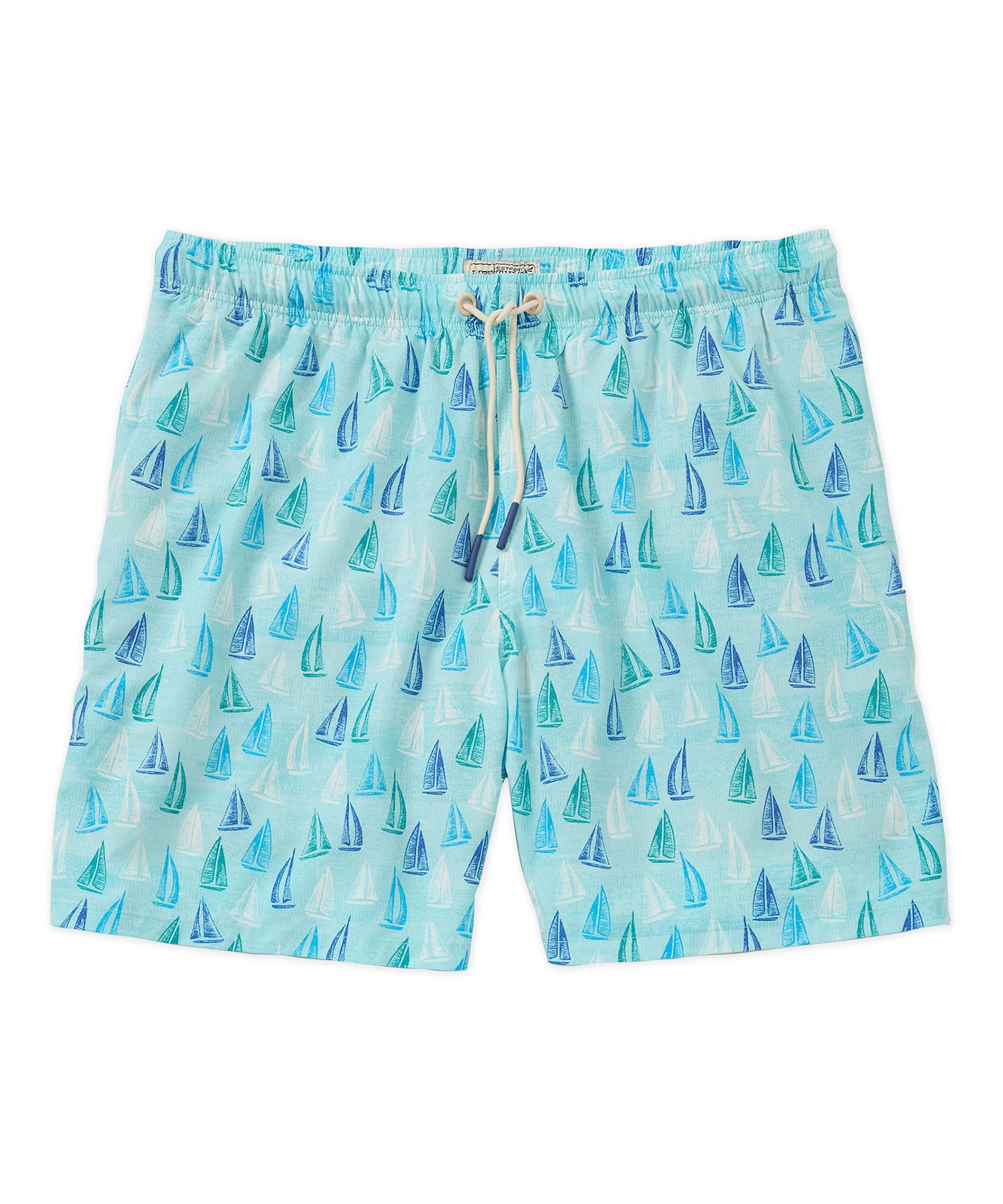 Westport Lifestyle Sailboat Print Compo Swim Trunks, Men's Big & Tall