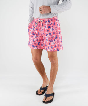 Westport Lifestyle Nautical Print Compo Swim Trunks