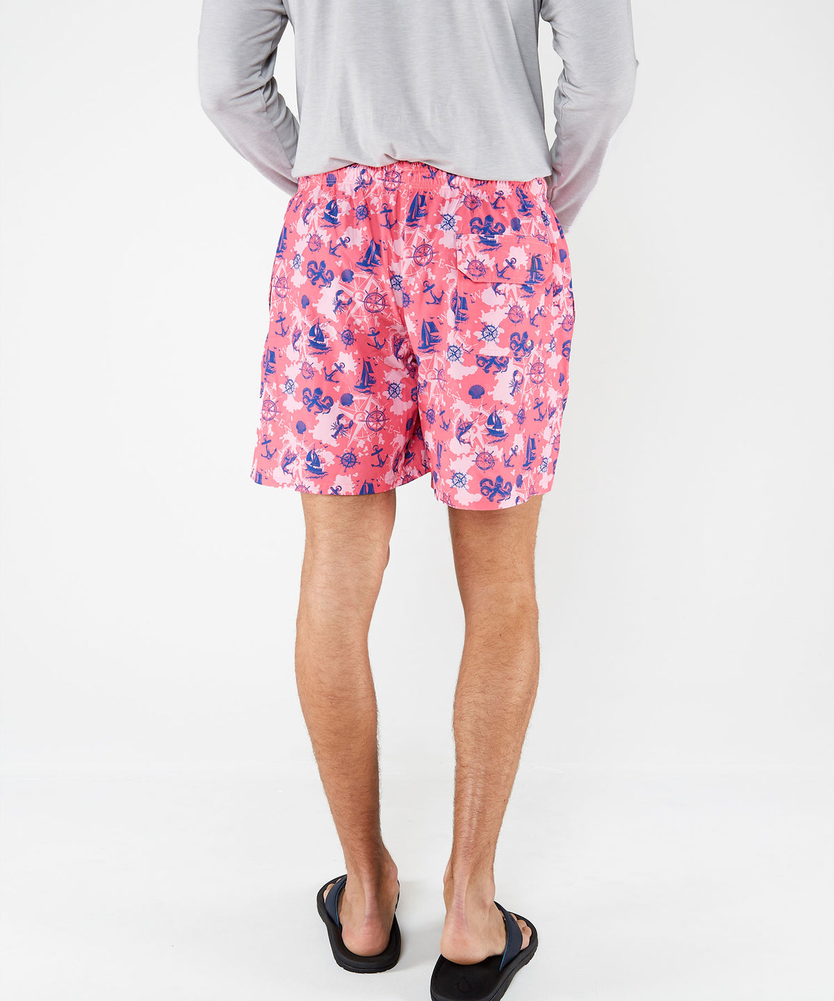 Westport Lifestyle Nautical Print Compo Swim Trunks, Men's Big & Tall