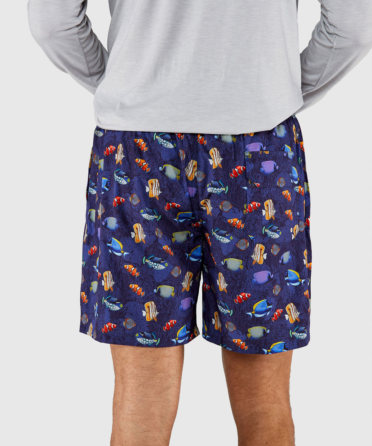Westport Lifestyle Fish Print Compo Swim Trunks, Men's Big & Tall