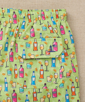 Westport Lifestyle Spritzer Print Compo Swim Trunks