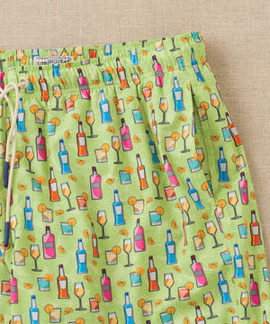 Westport Lifestyle Spritzer Print Compo Swim Trunks