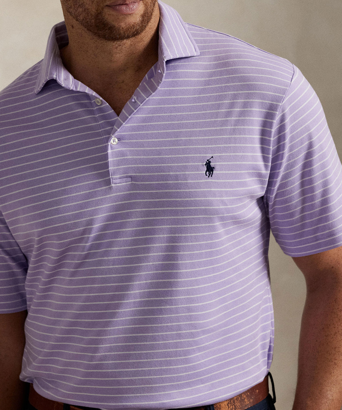 Polo Ralph Lauren Short Sleeve Soft Touch Animated Polo Knit Shirt, Men's Big & Tall