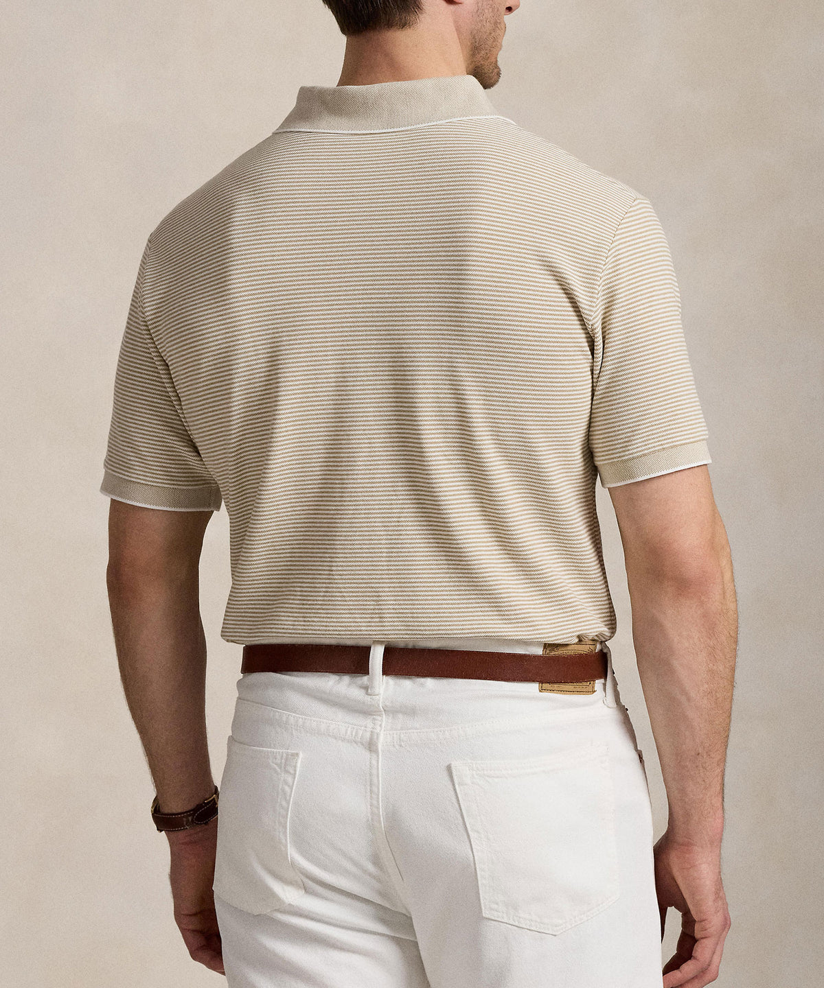 Polo Ralph Lauren Short Sleeve Tipped Stretch Mesh Polo Knit Shirt, Men's Big & Tall
