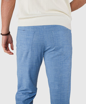 Westport Black Stretch Linen 5-Pocket Pant