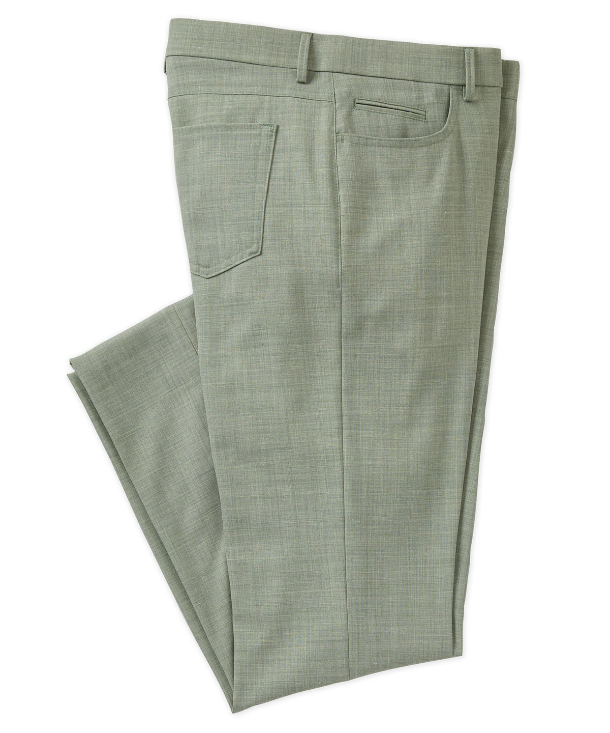 Westport Black Stretch Linen 5-Pocket Pant, Men's Big & Tall