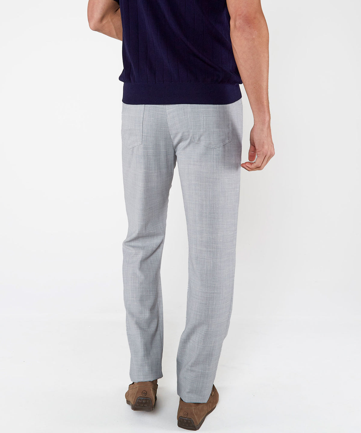 Westport Black Stretch Linen 5-Pocket Pant, Men's Big & Tall