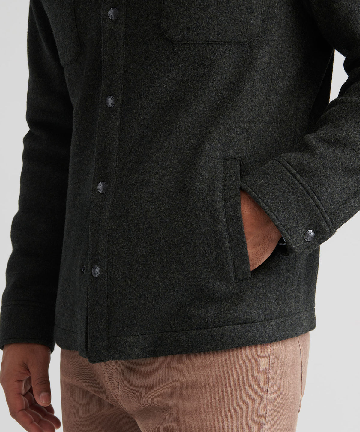 Peter Millar Crown Flex Merino Wool Shirt Jacket, Men's Big & Tall