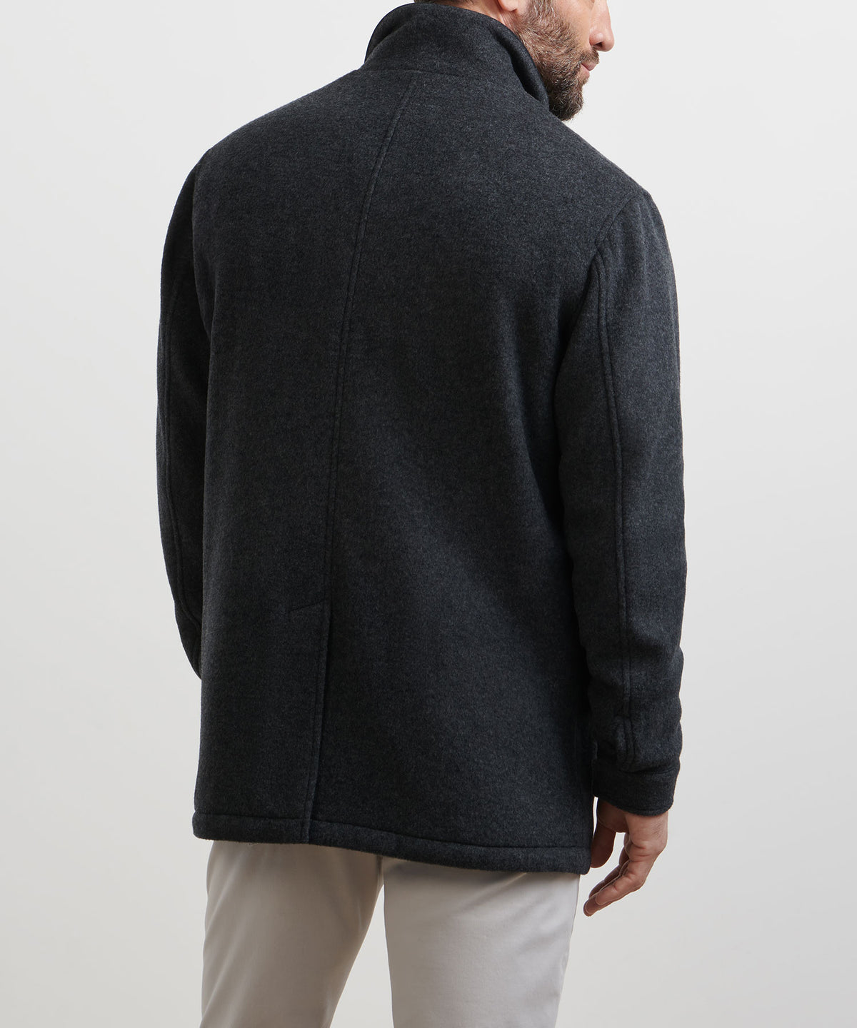 Peter Millar Crown Flex Merino Wool City Coat, Men's Big & Tall