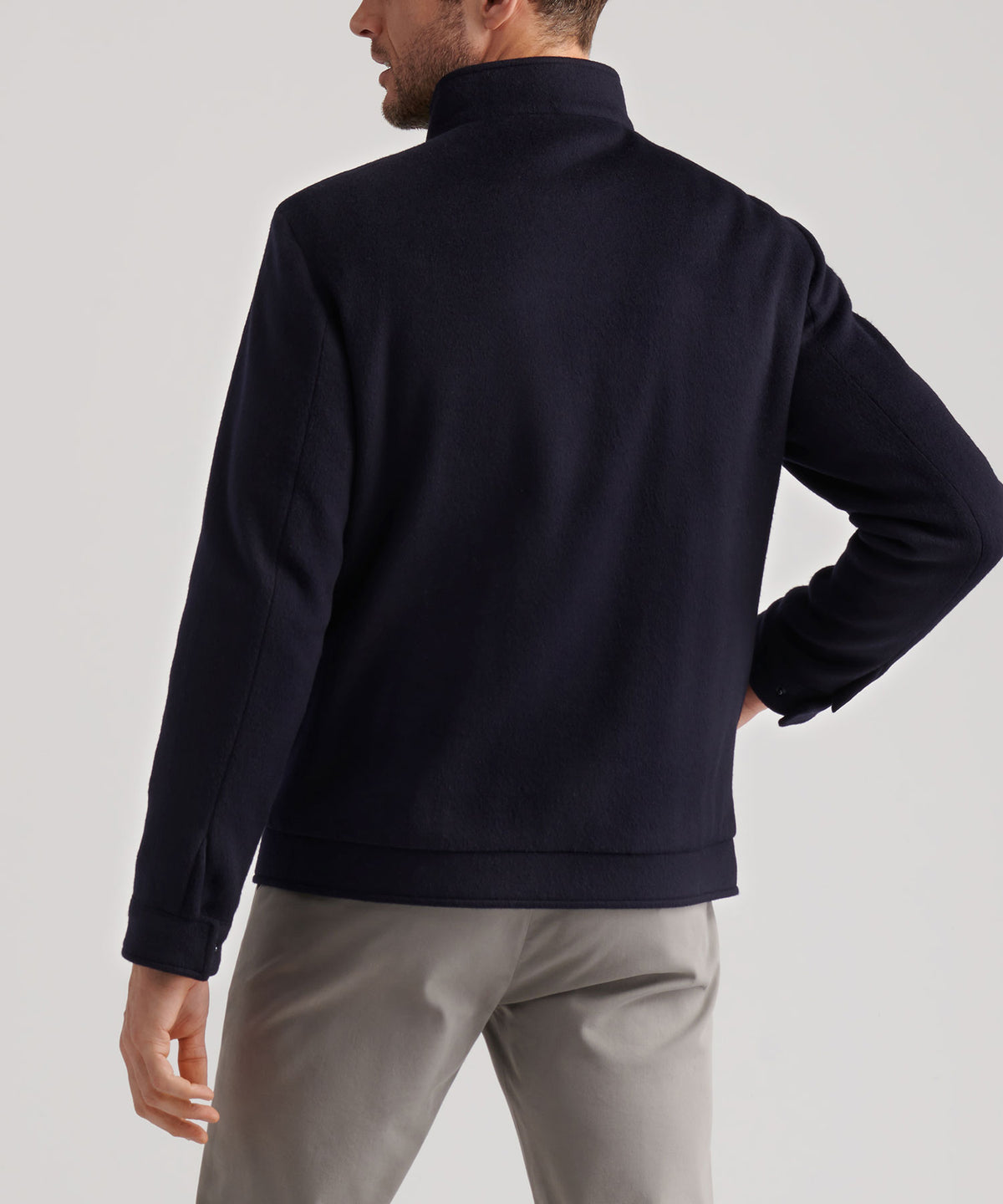 Peter Millar Crown Flex Merino Wool Bomber, Men's Big & Tall