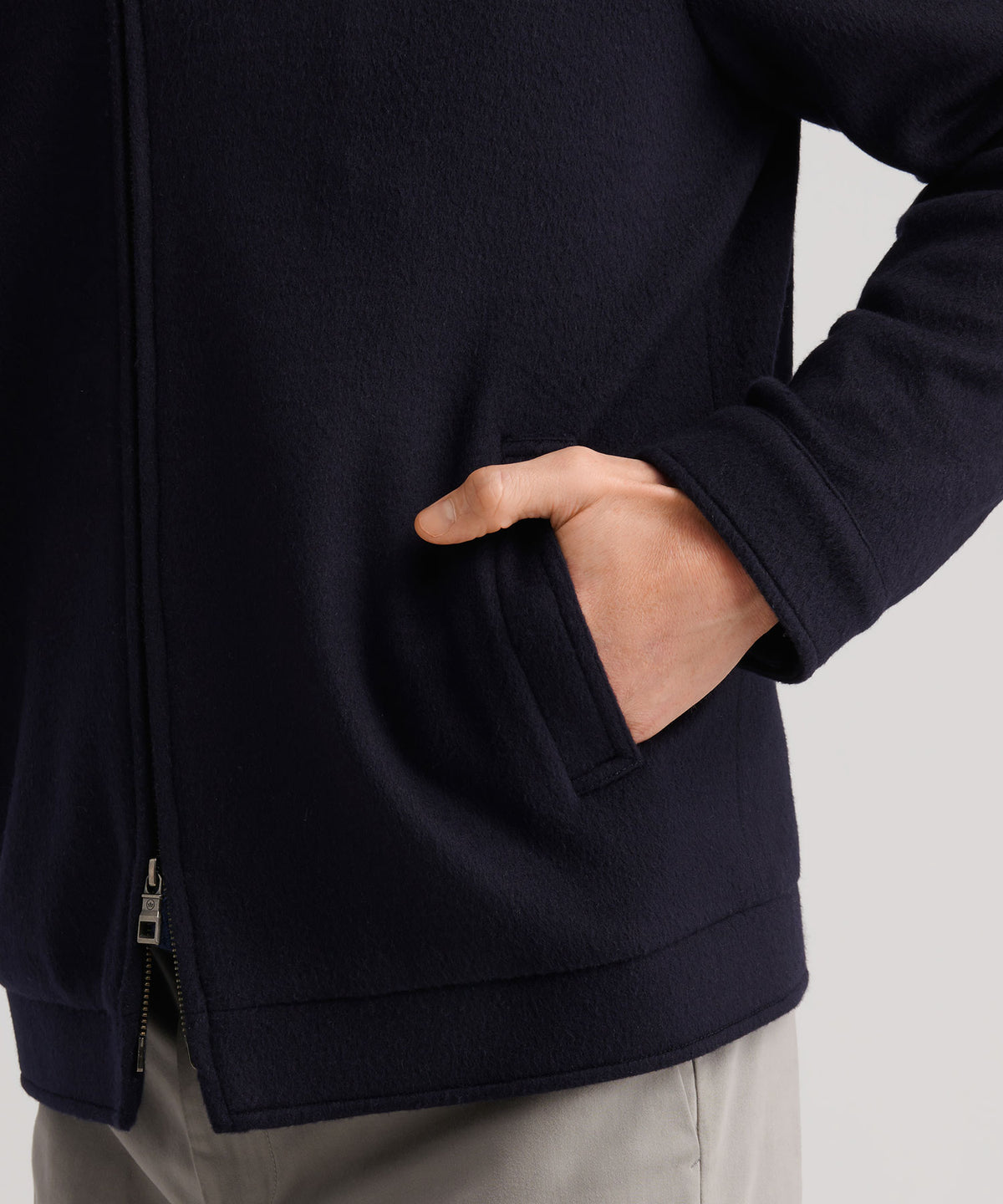 Peter Millar Crown Flex Merino Wool Bomber, Men's Big & Tall
