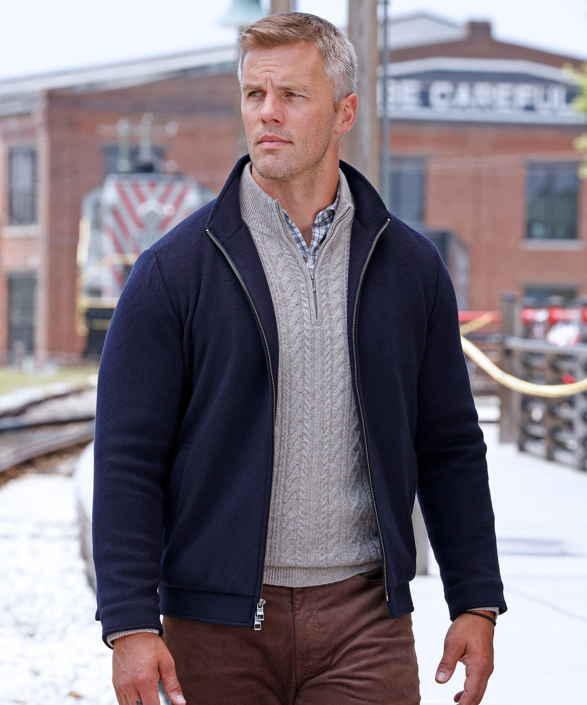 Peter Millar Crown Flex Merino Wool Bomber, Men's Big & Tall