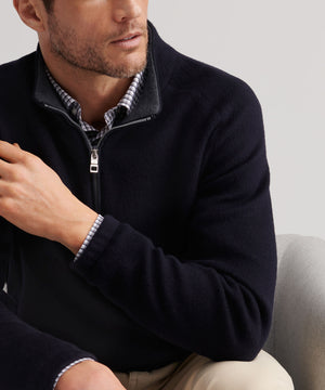 Peter Millar Long Sleeve Crown Flex Merino Wool Quarter Zip Pullover