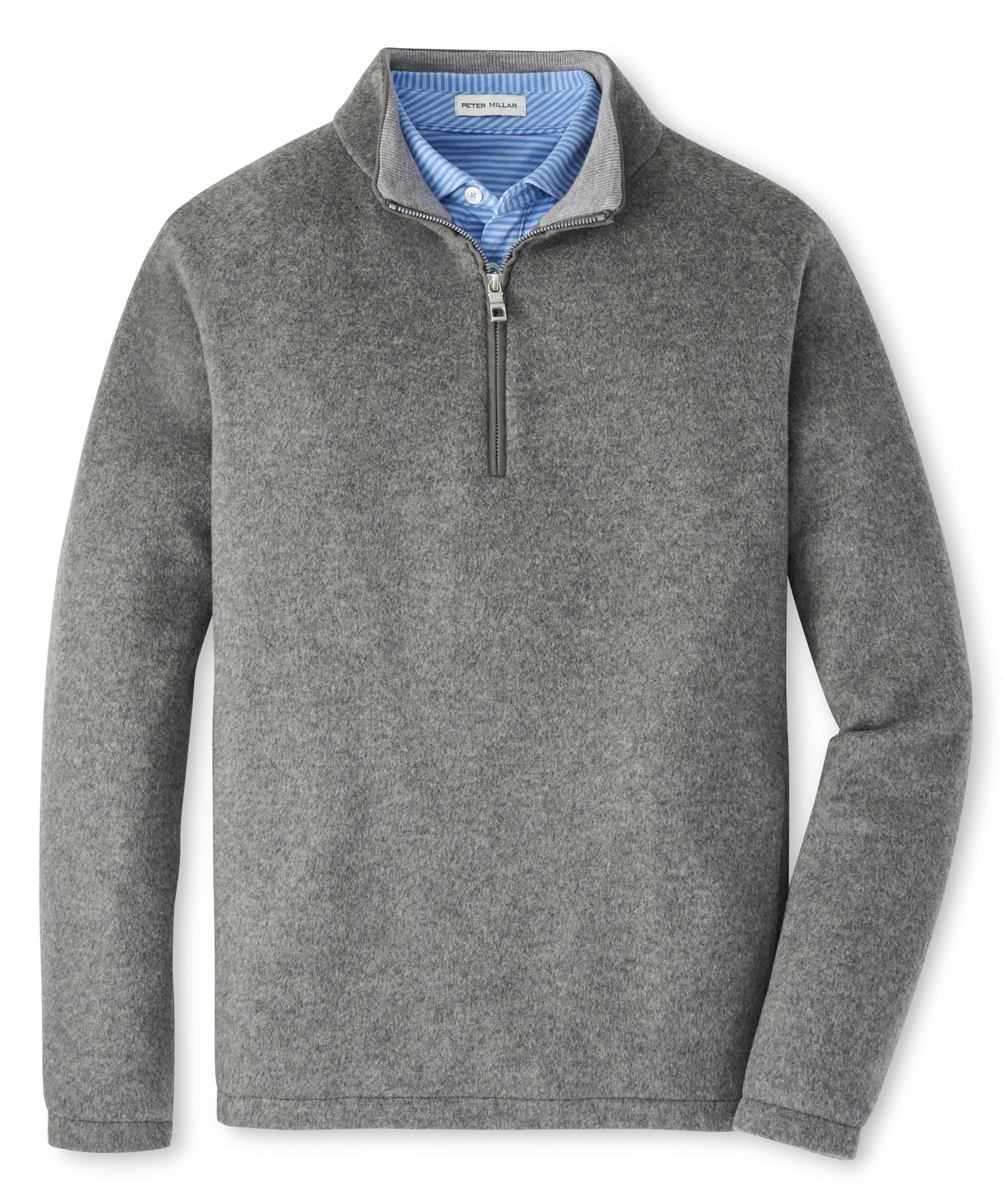 Peter Millar Long Sleeve Crown Flex Merino Wool Quarter Zip Pullover, Men's Big & Tall