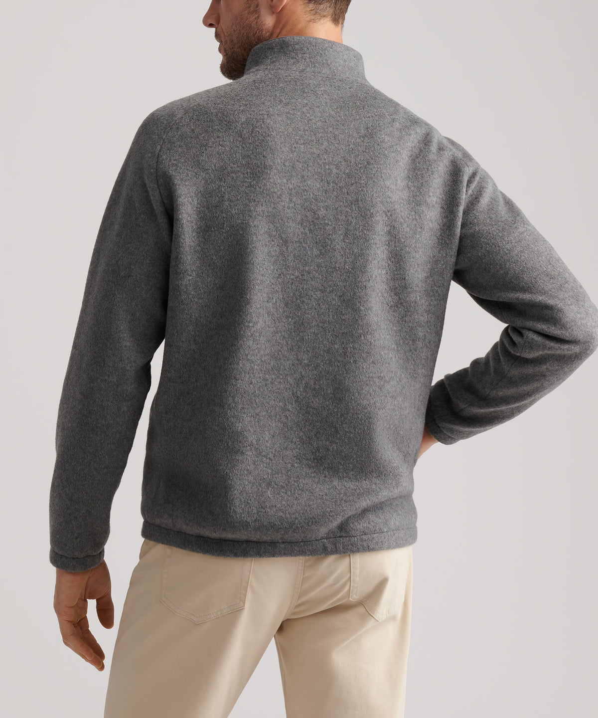 Peter Millar Long Sleeve Crown Flex Merino Wool Quarter Zip Pullover, Men's Big & Tall