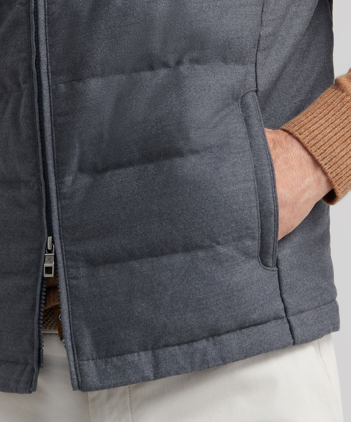 Peter Millar Davos Flannel Vest, Men's Big & Tall