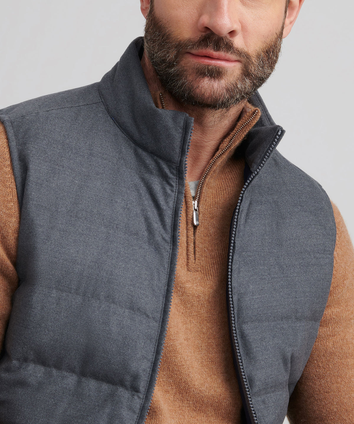 Peter Millar Davos Flannel Vest, Men's Big & Tall