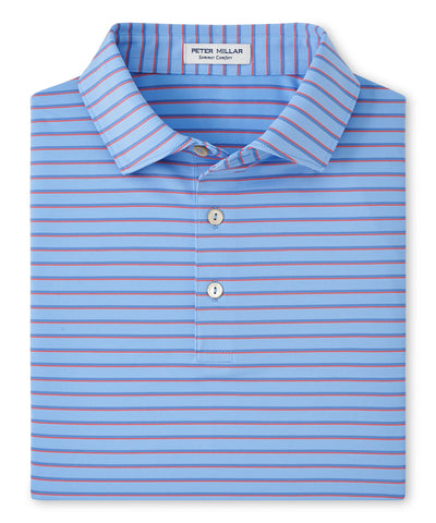Peter Millar Short Sleeve Dunnes Stripe Performance Polo, Men's Big & Tall
