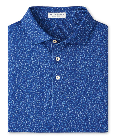 Peter Millar Short Sleeve Outlaw Printed Performance Polo, Men's Big & Tall