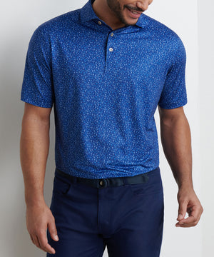 Peter Millar Short Sleeve Outlaw Printed Performance Polo