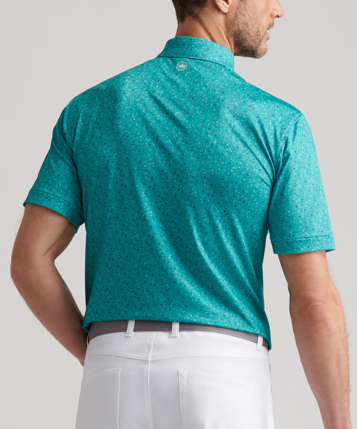 Peter Millar Short Sleeve Day Of The Dead Printed Performance Polo, Men's Big & Tall