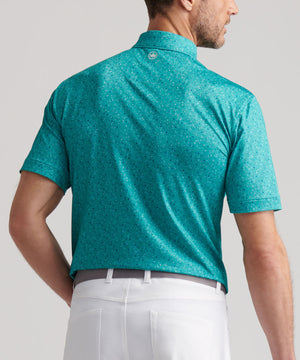 Peter Millar Short Sleeve Day Of The Dead Printed Performance Polo