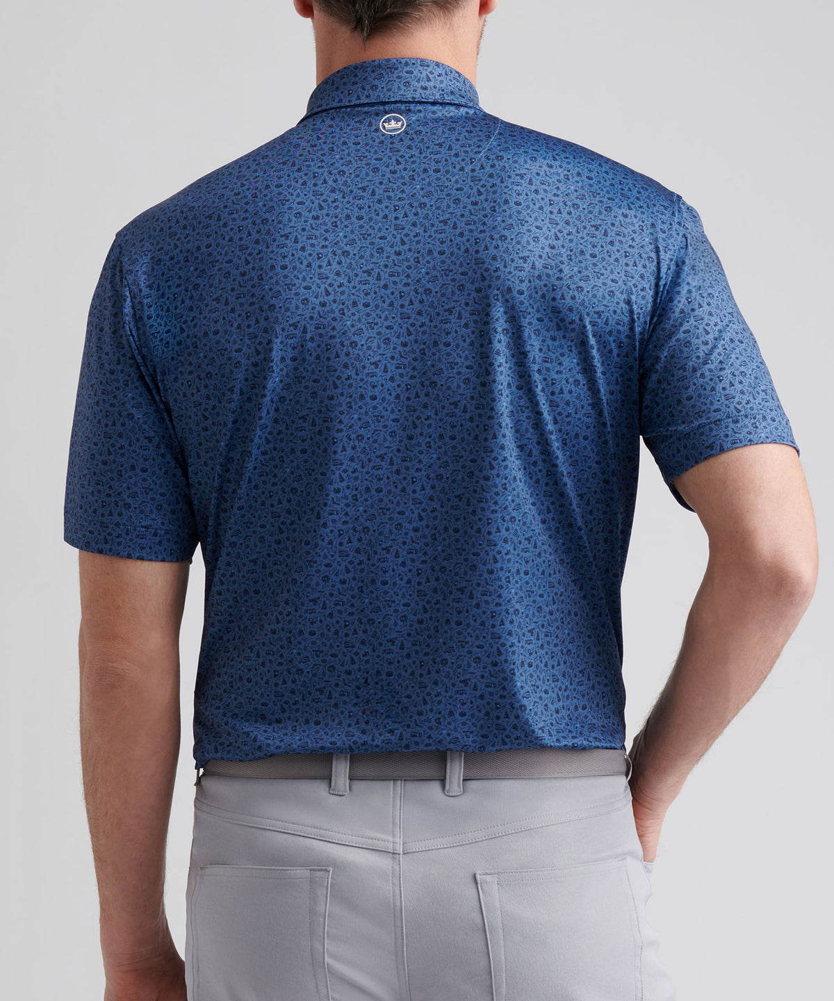 Peter Millar Short Sleeve Lights Printed Performance Polo, Men's Big & Tall