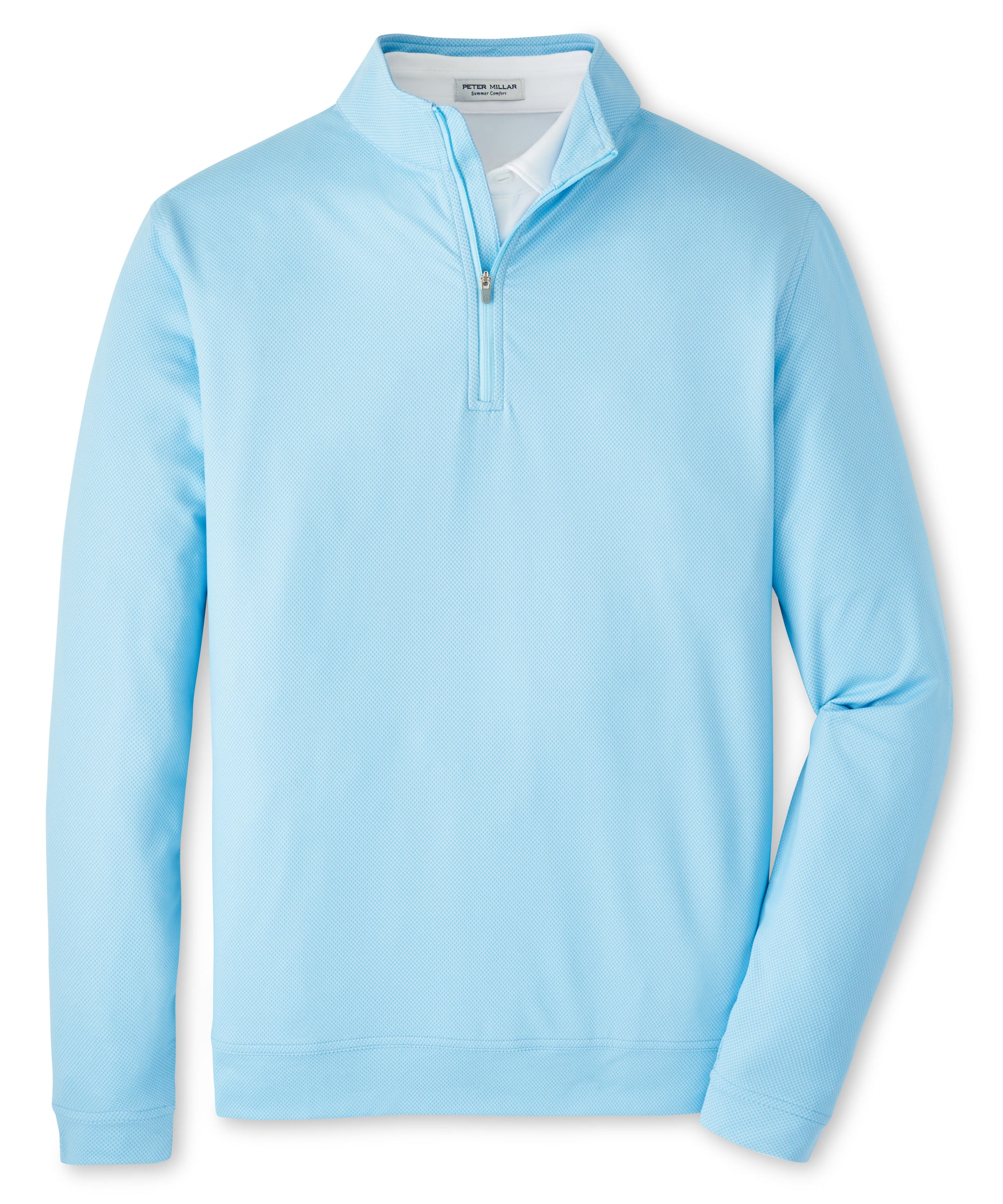 Peter Millar Long Sleeve Birdseye Perth Quarter Zip Pullover