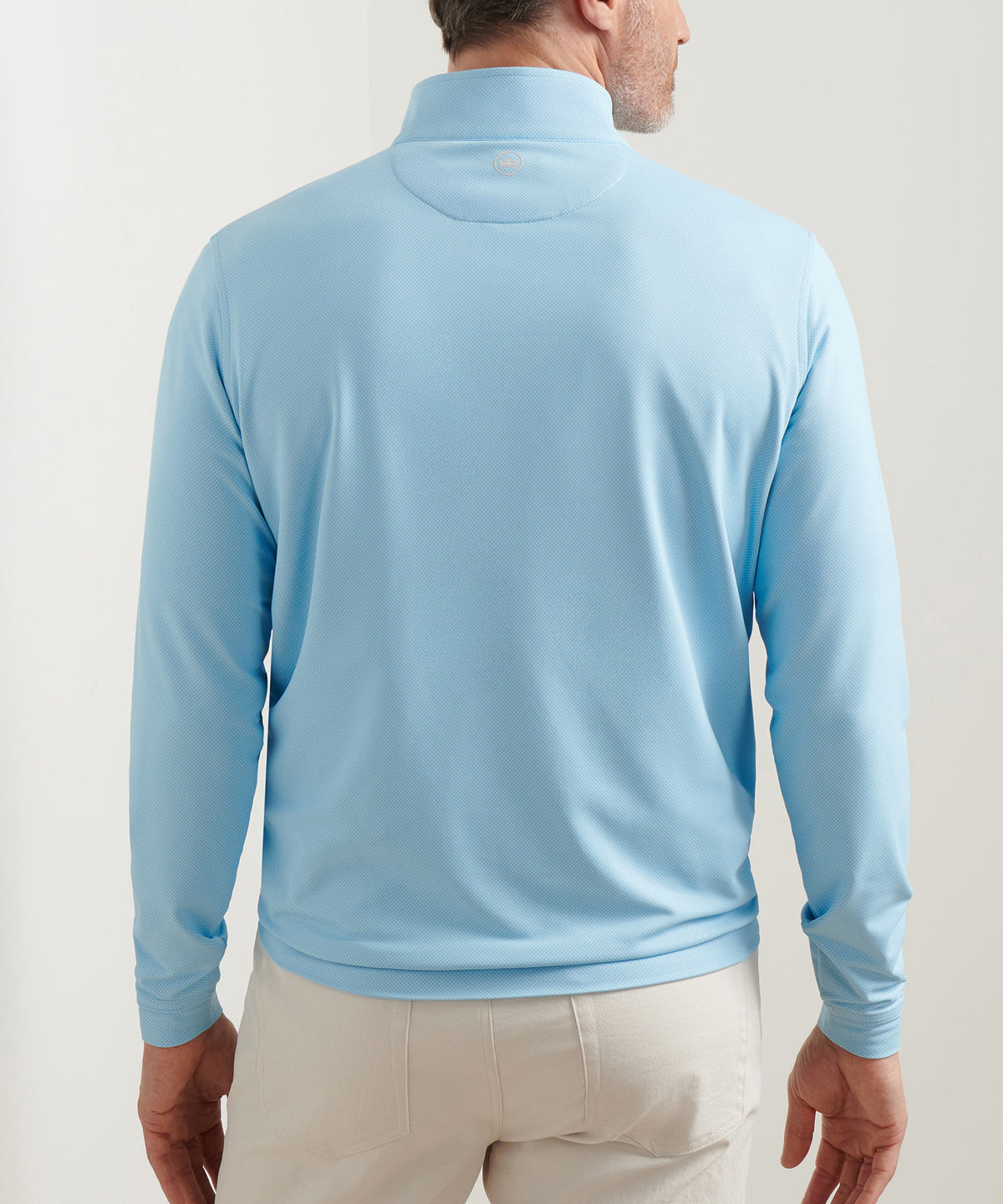 Peter Millar Long Sleeve Birdseye Perth Quarter Zip Pullover, Men's Big & Tall