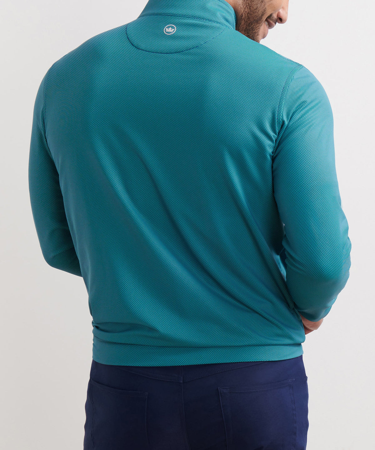 Peter Millar Long Sleeve Birdseye Perth Quarter Zip Pullover, Men's Big & Tall
