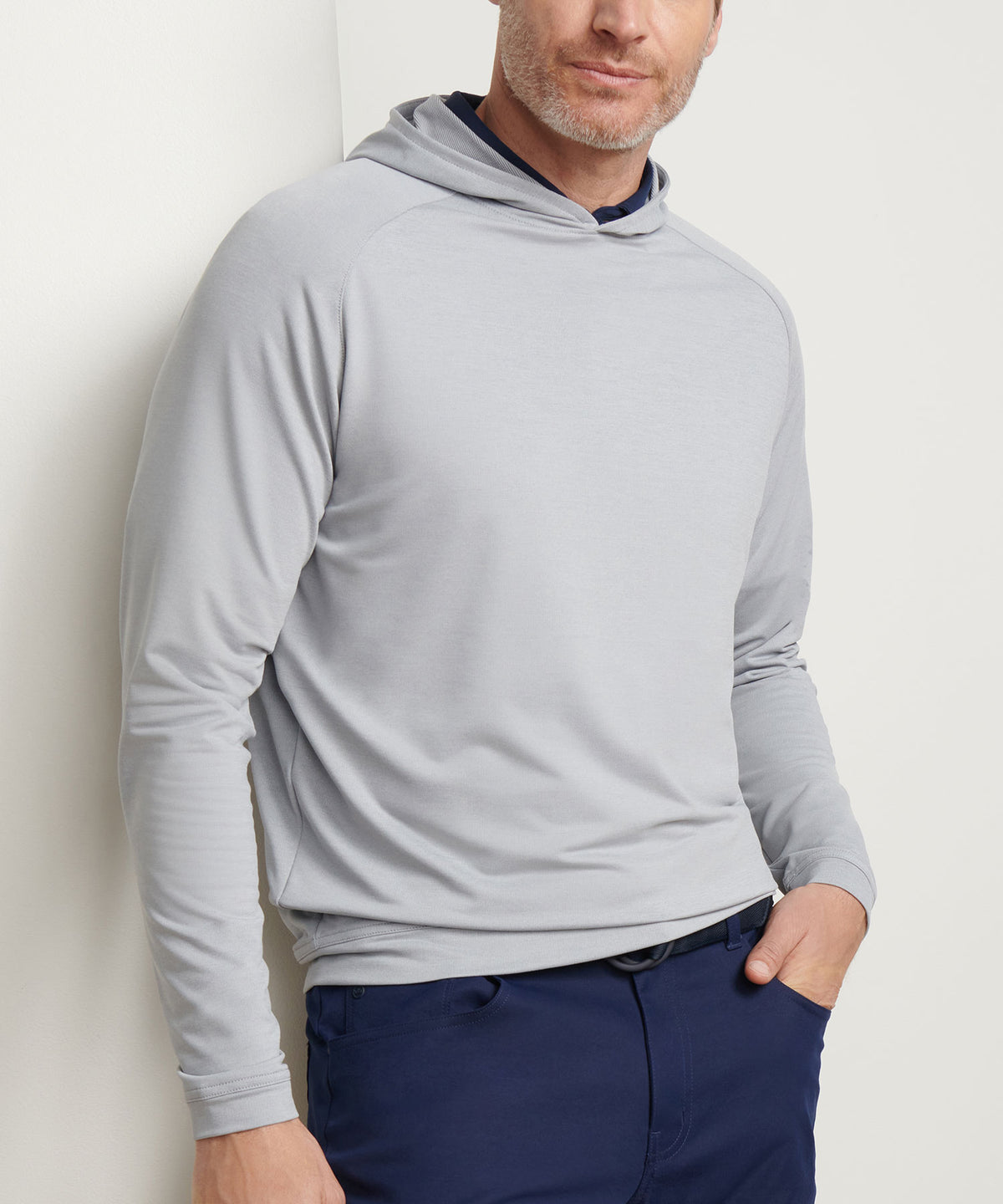 Peter Millar Long Sleeve Pine Performance Hoodie Pullover, Men's Big & Tall