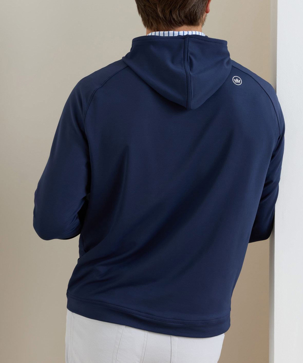 Peter Millar Long Sleeve Pine Performance Hoodie Pullover, Men's Big & Tall