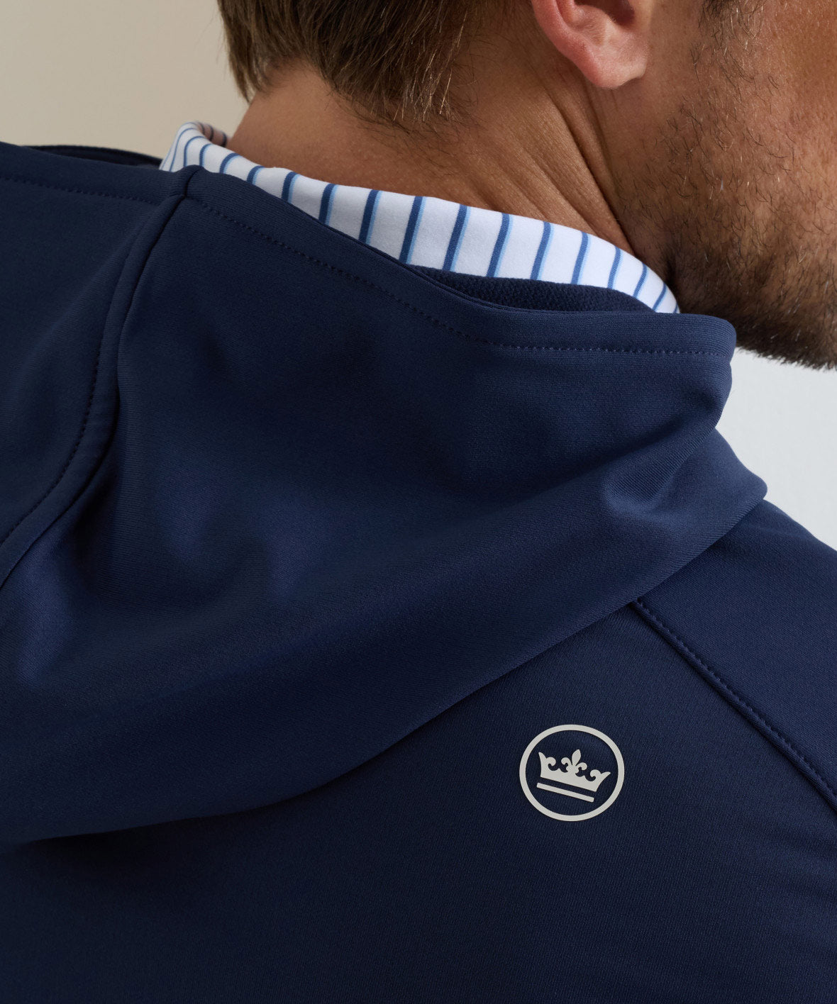 Peter Millar Long Sleeve Pine Performance Hoodie Pullover, Men's Big & Tall