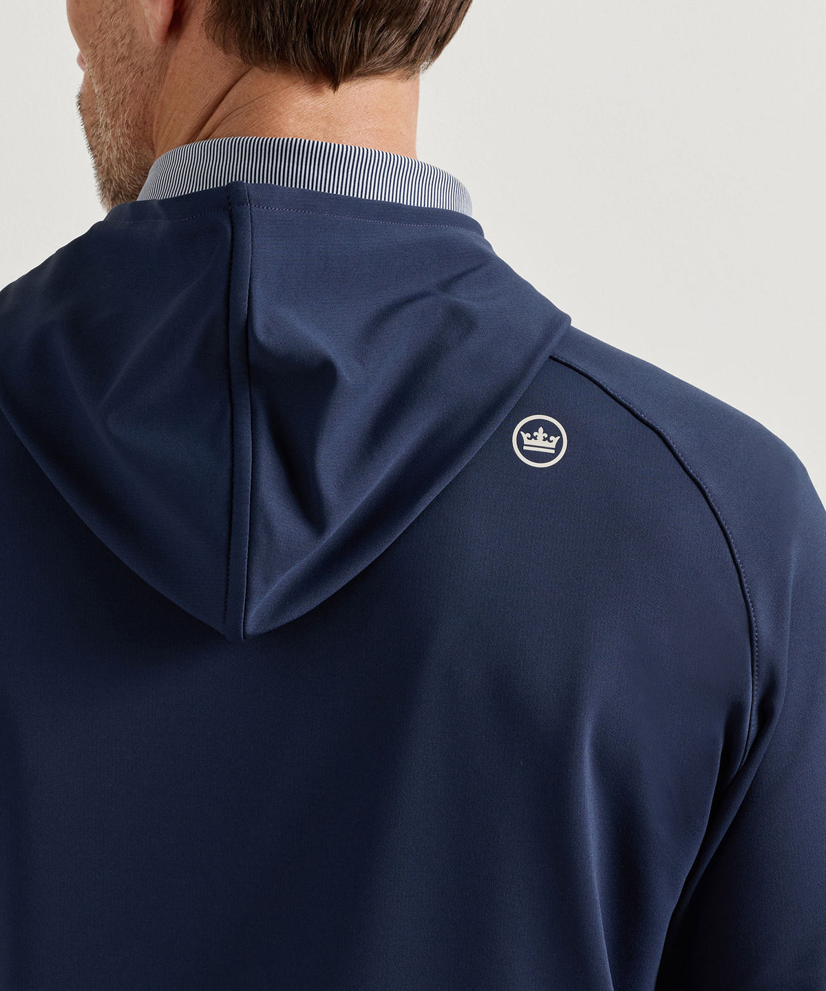 Peter Millar Long Sleeve Pine Performance Hoodie Pullover, Men's Big & Tall