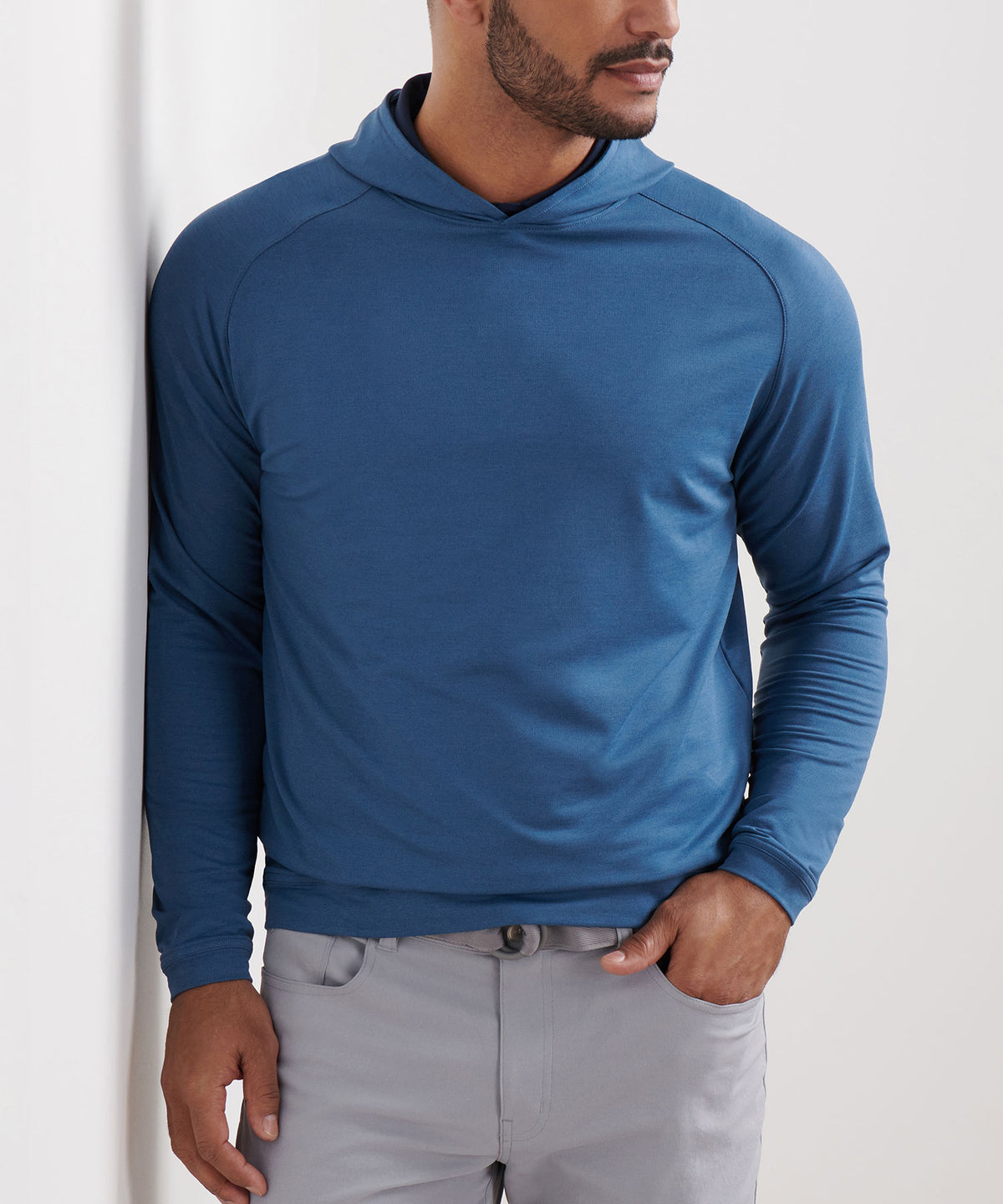 Peter Millar Long Sleeve Pine Performance Hoodie Pullover, Men's Big & Tall