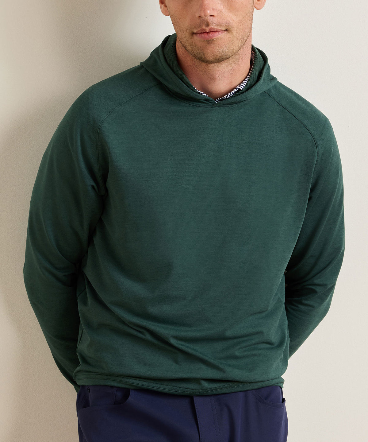 Peter Millar Long Sleeve Pine Performance Hoodie Pullover, Men's Big & Tall