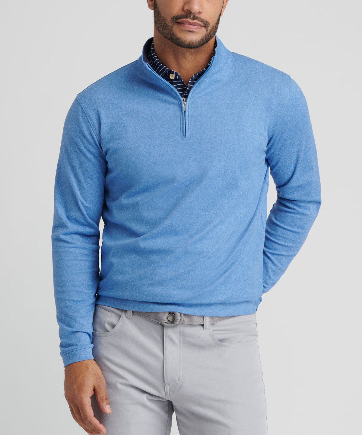 Peter Millar Long Sleeve Ardentair Performance Quarter Zip Pullover, Men's Big & Tall
