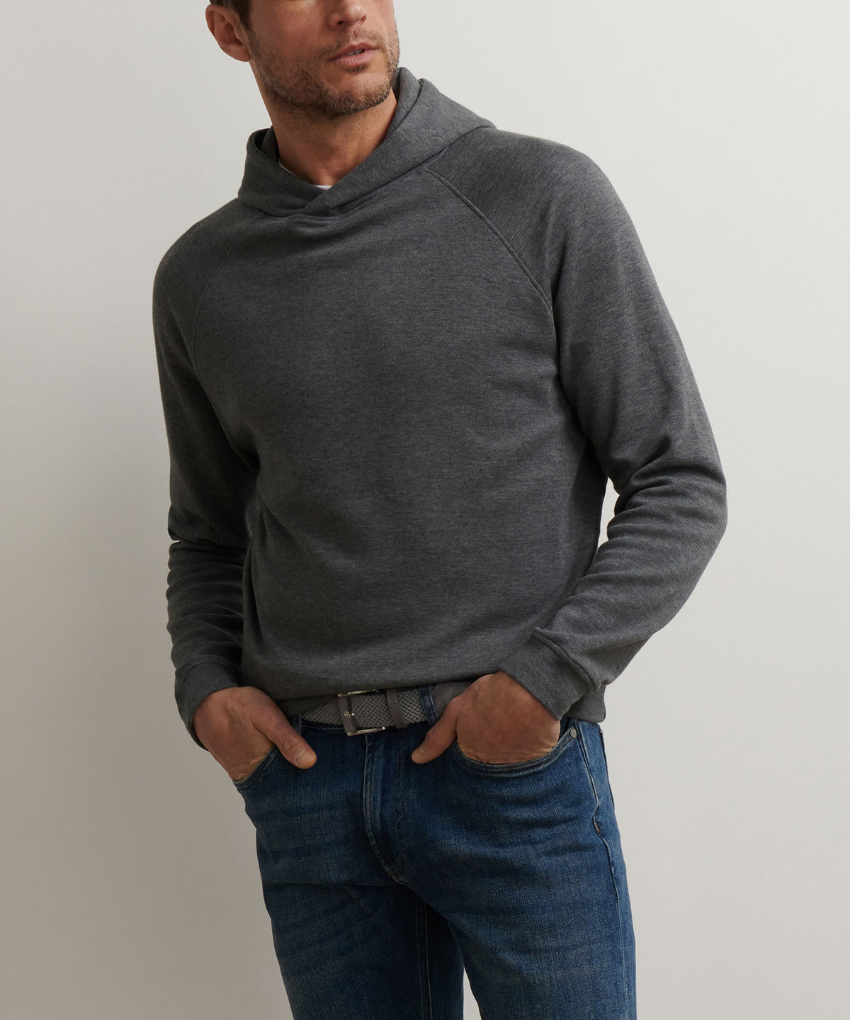 Peter Millar Long Sleeve Crown Comfort Hoodie Pullover, Men's Big & Tall