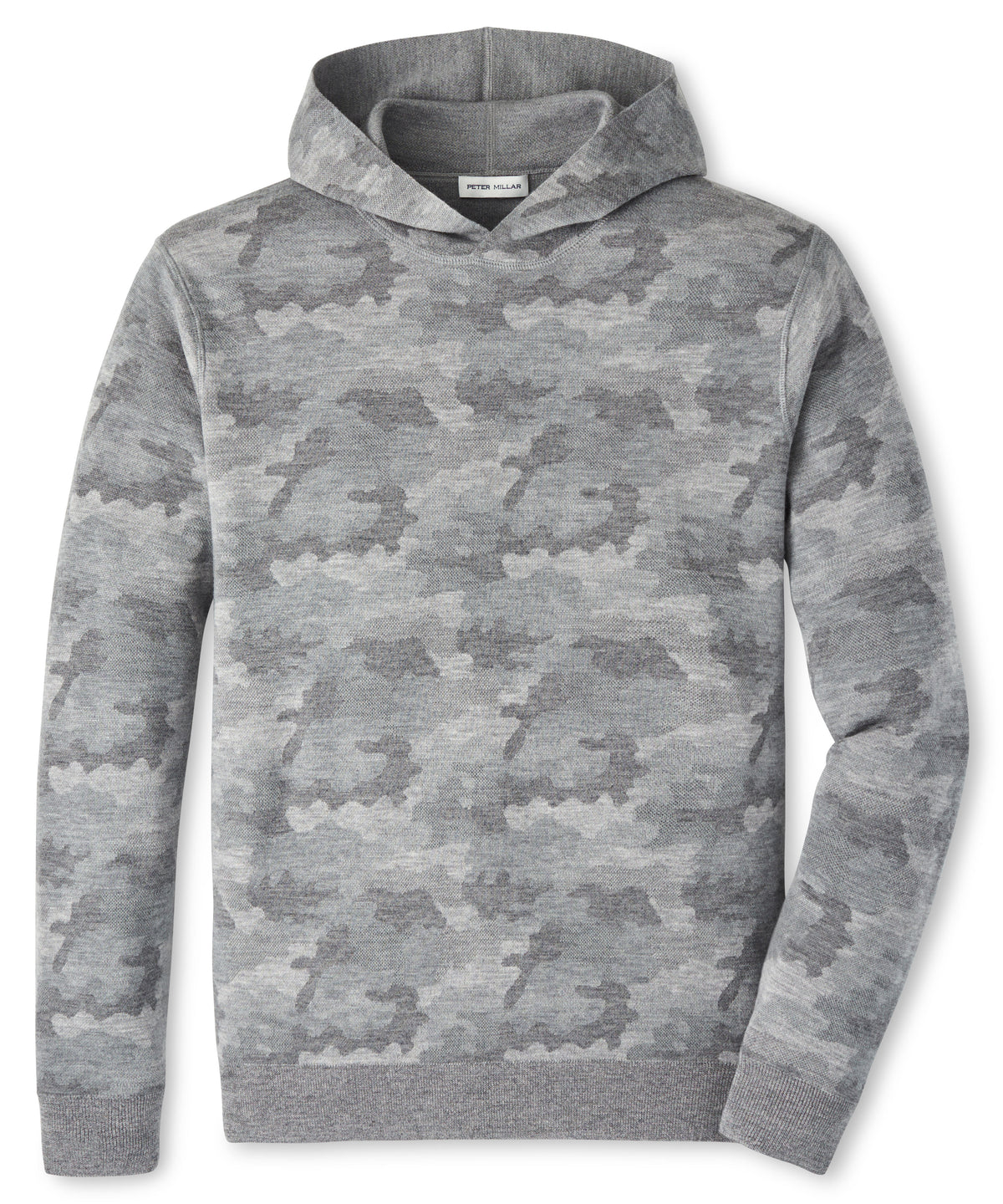 Peter Millar Long Sleeve Reversible Camo Popover Hoodie Pullover, Men's Big & Tall