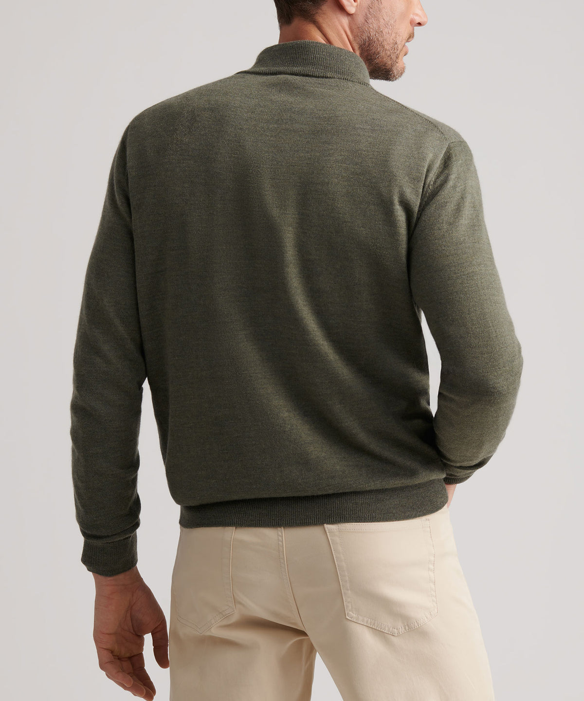 Peter Millar Long Sleeve Autumn Crest Suede Trim Quarter Zip Pullover, Men's Big & Tall
