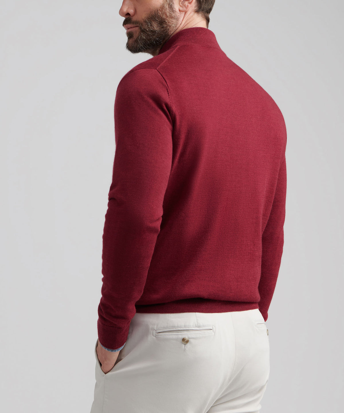 Peter Millar Long Sleeve Autumn Crest Suede Trim Quarter Zip Pullover, Men's Big & Tall