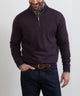 Peter Millar Long Sleeve Autumn Crest Suede Trim Quarter Zip Pullover