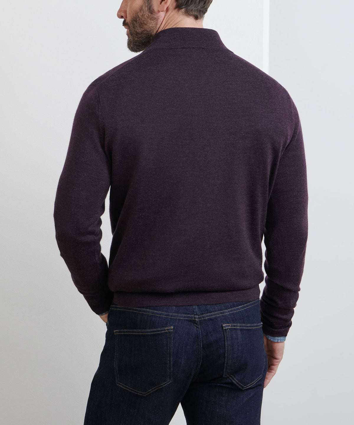 Peter Millar Long Sleeve Autumn Crest Suede Trim Quarter Zip Pullover, Men's Big & Tall