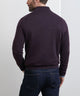 Peter Millar Long Sleeve Autumn Crest Suede Trim Quarter Zip Pullover