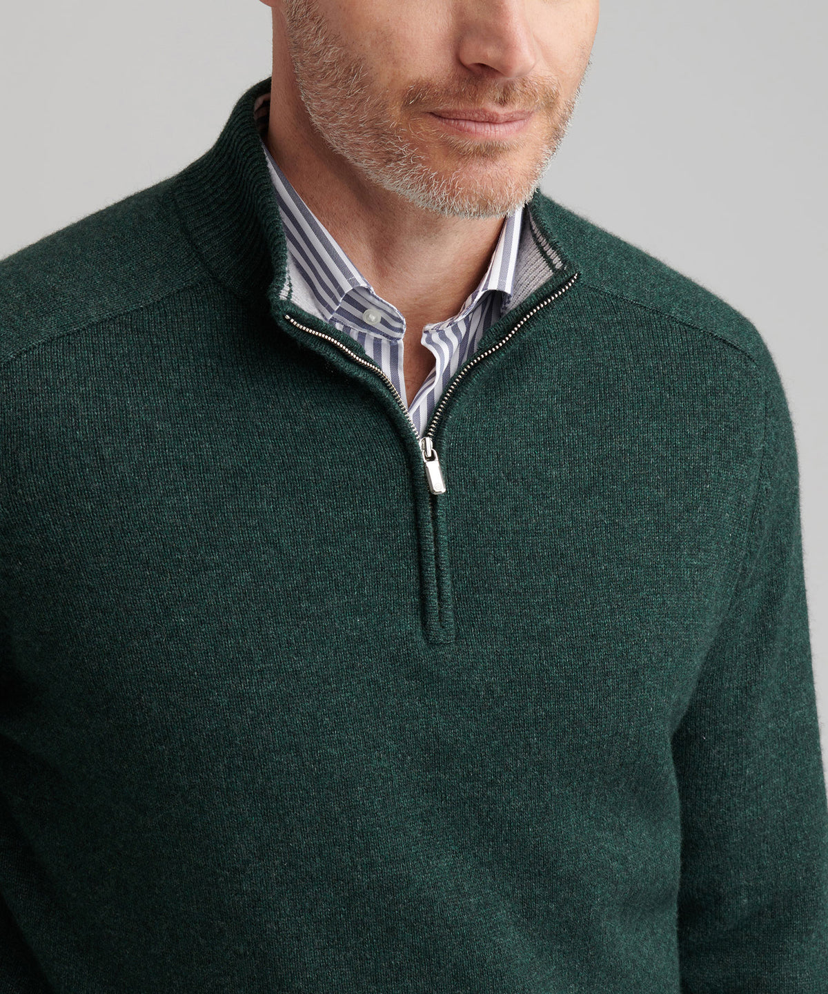 Peter Millar Long Sleeve Crescent Quarter Zip Sweater, Men's Big & Tall