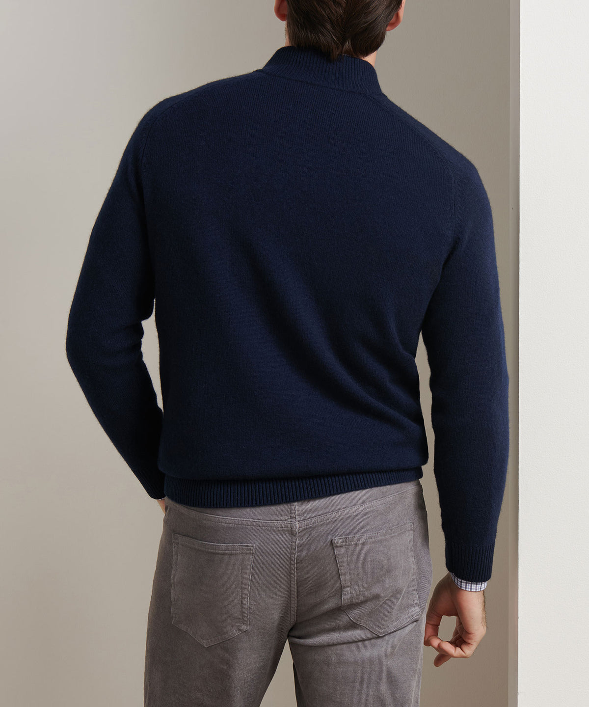 Peter Millar Long Sleeve Crescent Quarter Zip Sweater, Men's Big & Tall