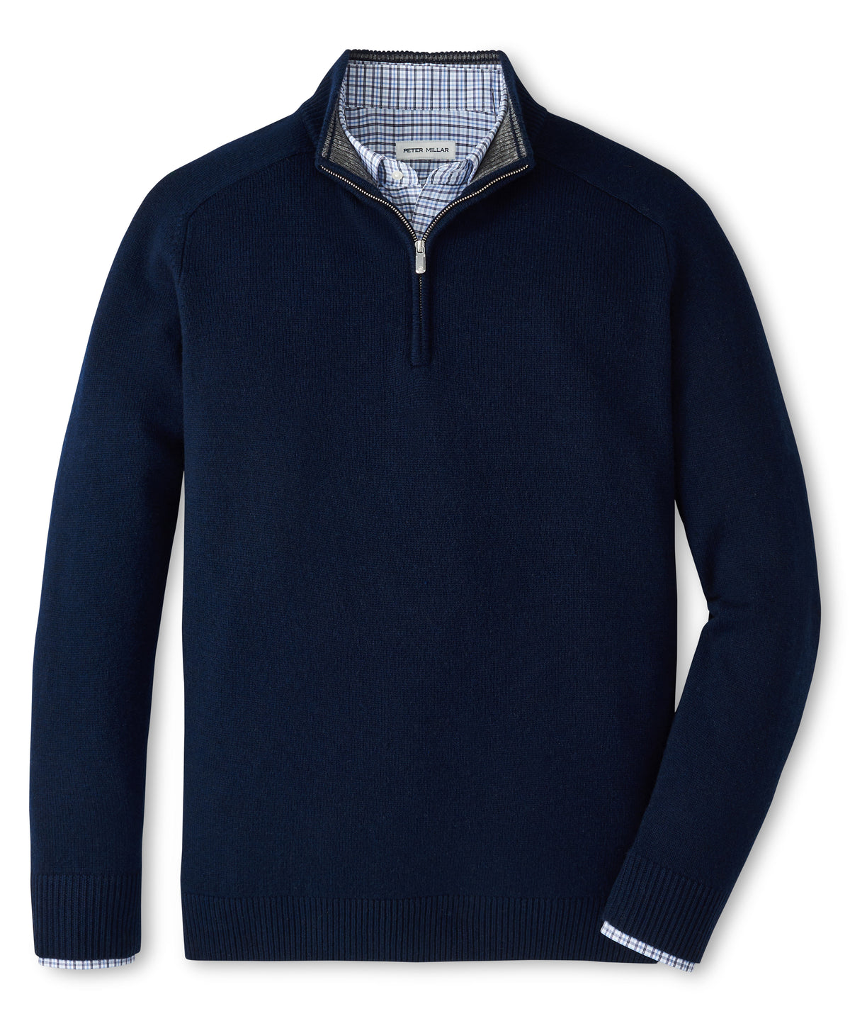 Peter Millar Long Sleeve Crescent Quarter Zip Sweater, Men's Big & Tall